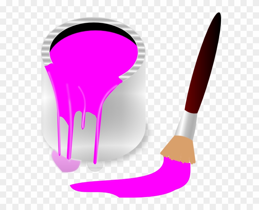 Pink Paint Clipart #487202