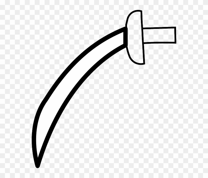Weapons Outline, White, Sword, Sharp, Weapon, Weapons - Outline Image Of Sword #487252