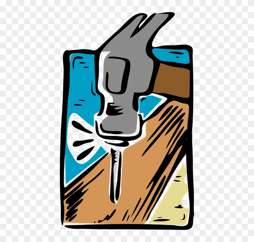Clipart Hammer And Nail #487267