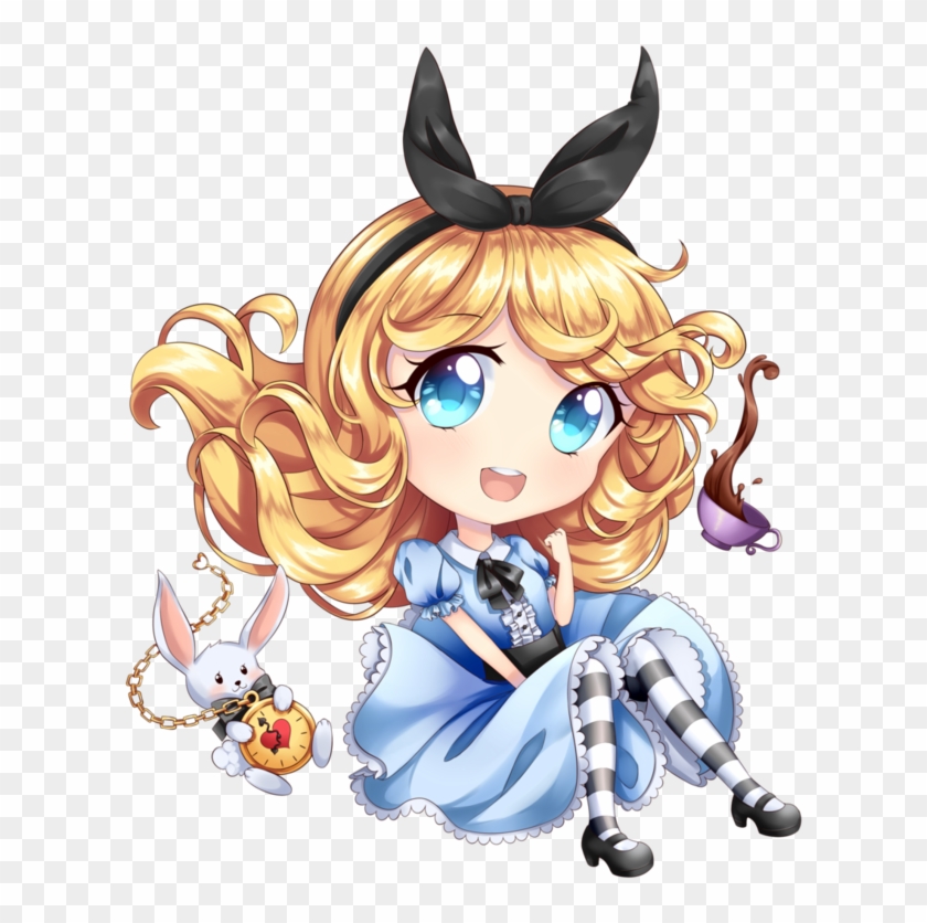 Chibi Alice In Wonderland By Seiraphyna - Chibi Alice In Wonderland #487373