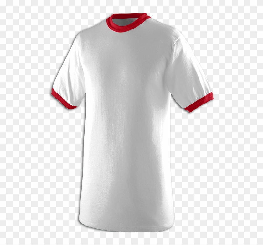 A710 Ringer T-shirts - Augusta Band 710 Ringer T-shirt - White Black Xl #487442
