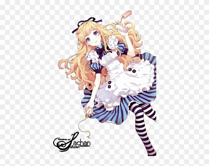 Alice In Wonderland Anime Png #487462