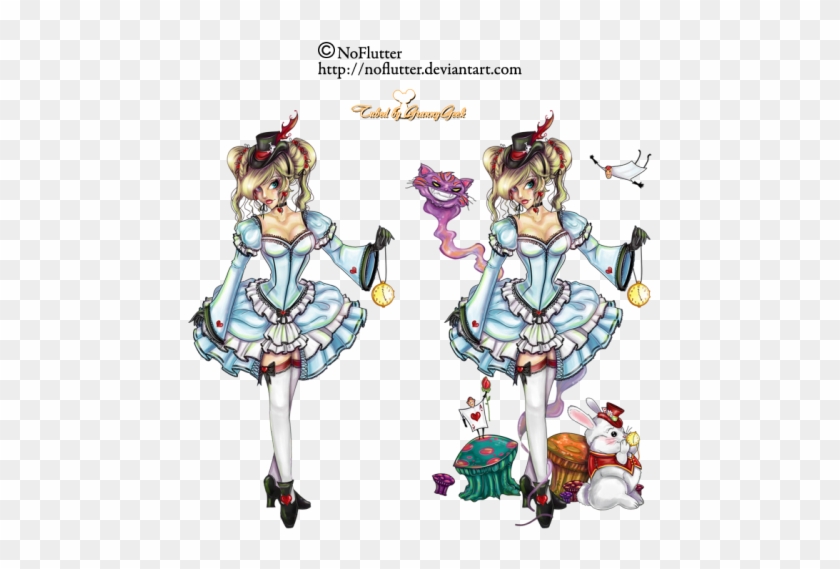 Noflutter Lolita Alice In Wonderland Gg - Alice In Wonderland Fan Art #487515