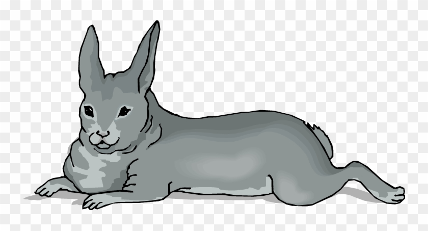 Gray Rabbit - Clip Art #487530