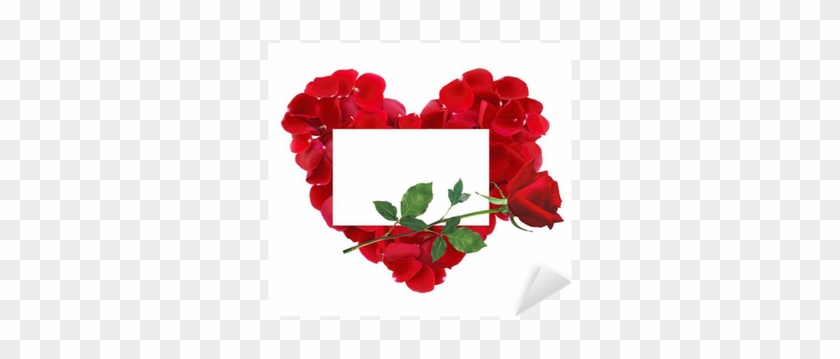 Beautiful Heart Of Red Rose Petals, Red Rose Flower - عکس روزت مبارک مادر #487564