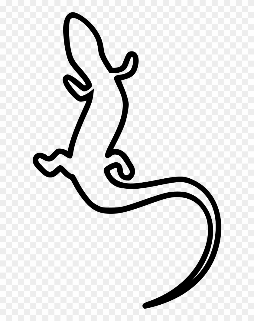 Lizard Comments - Outline Image Of Animals That Crawl #487875