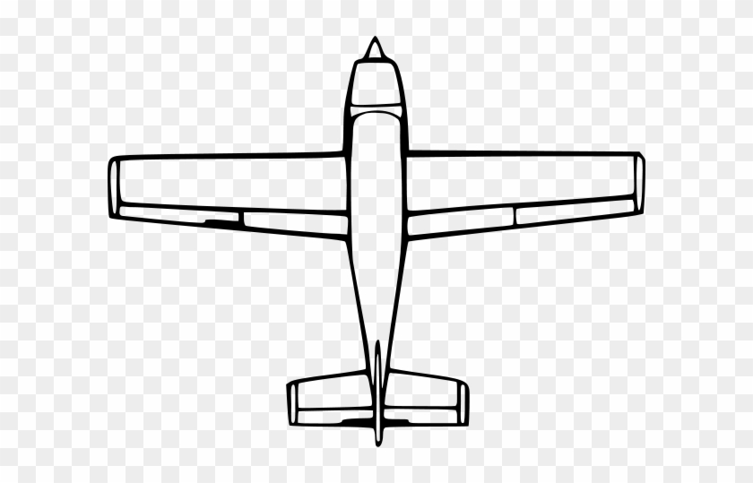 Top Down Airplane View Png Clip Arts - Airplane Birds Eye View #487962