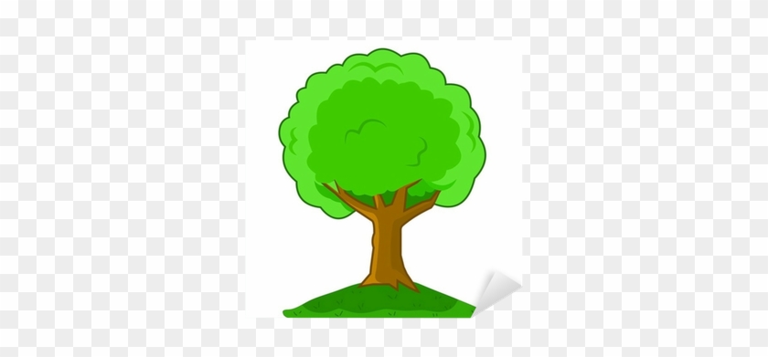 Vector Illustration Cartoon Tree Isolated Sticker • - Illustration #488032