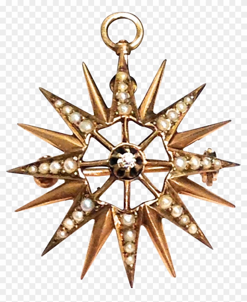 Gold Starburst Png Clipart - Anglican Compass Rose #488222