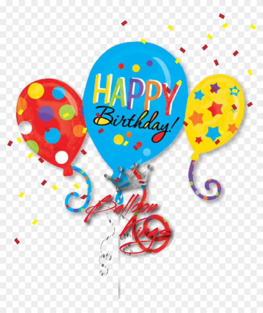 Happy Birthday Balloons Cluster - Happy Birthday Balloons #488401