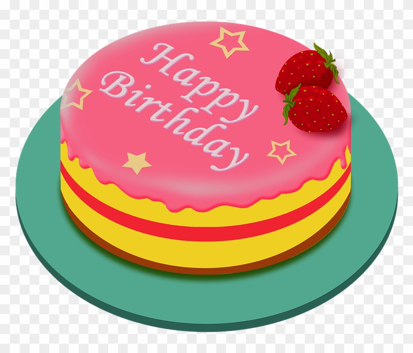 Free Photo Sweets Pink Cake Birthday Cake Happy Birthday - Happy Birthday #488423