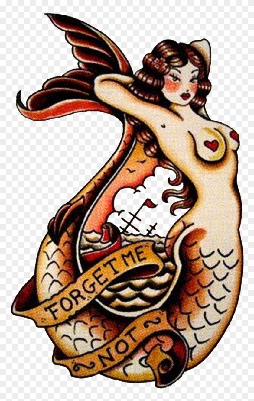 Sailor Jerry Mermaid Tattoo #488580