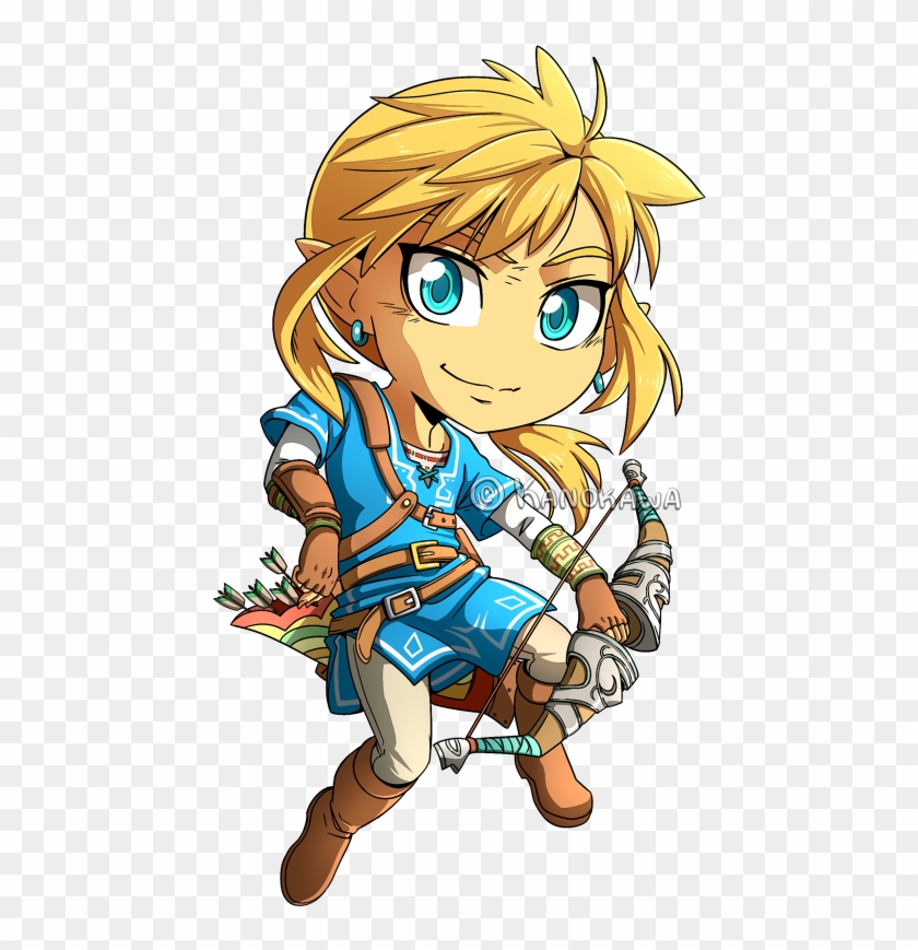 2015 Ponytail Link Chibi By Kanokawa - Link Hyrule Warriors Chibi #488617