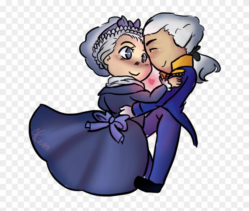 George And Martha Washington By Allisonmichellecoon - Martha And George Washington Cartoon #488679