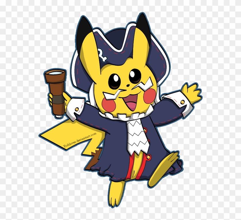 Colonial Pikachu By Fishlover - Cartoon #488691