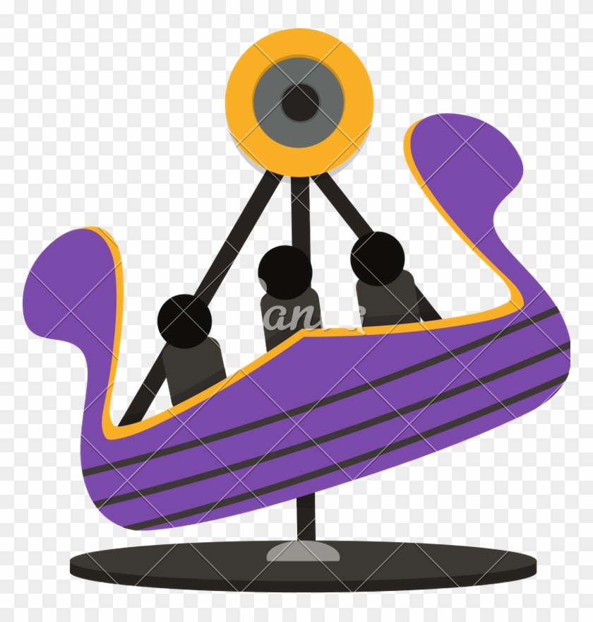 Carnival Swing Ride Vector - Carnival Swing Ride Vector #488849