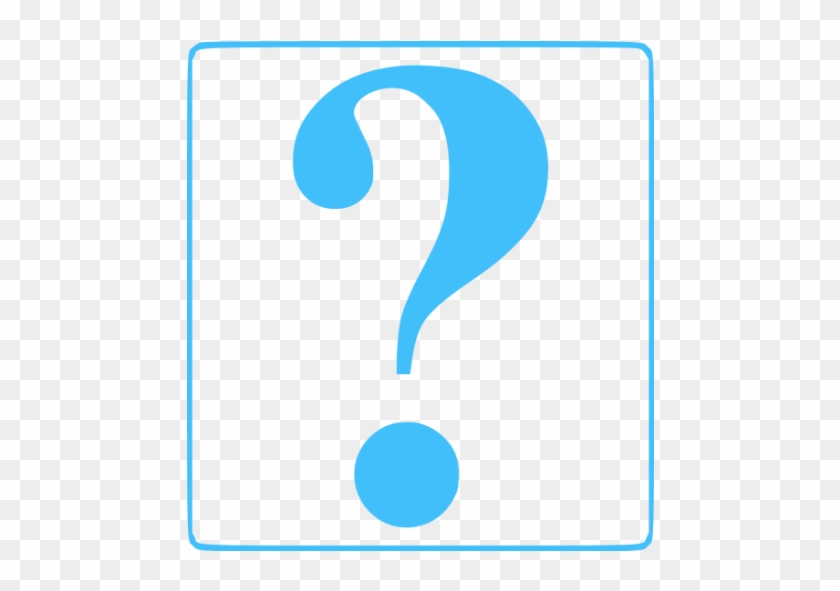 Caribbean Blue Question Mark 8 Icon - Question Mark Color Blue #488927