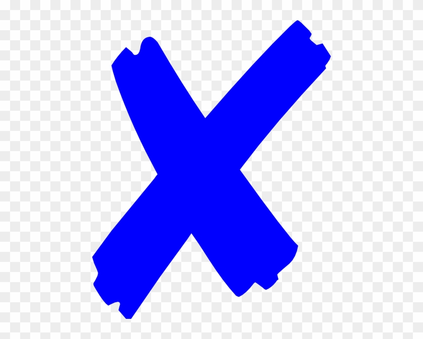 X Clip Art Blue #488931