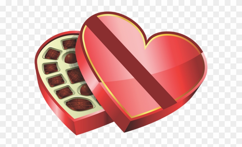 Boite En Coeur Png, Tube St Valentin, Dessin - Chocolate Heart Png #489136