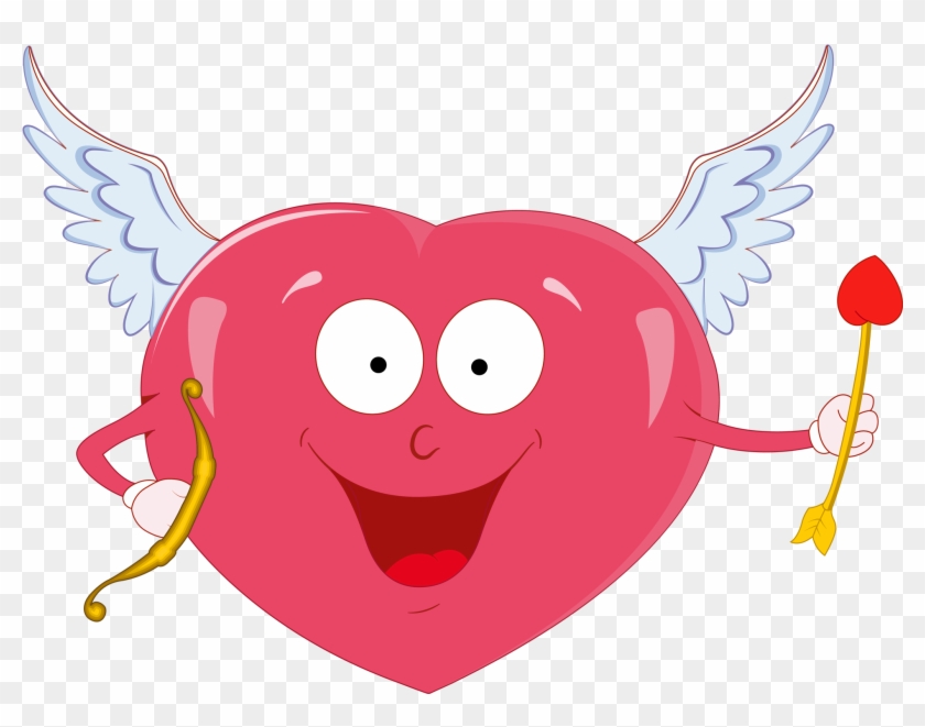 Valentine Heart With Cupid Bow Png Clipart - Frase Para Hombres Mentirosos #489163