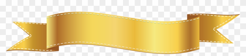 Golden Clipart - Gold Ribbon Transparent Background #489174