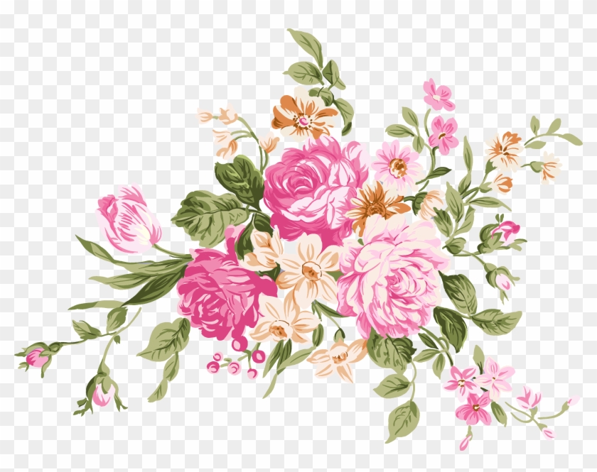 Flower Bouquet Drawing - Розы Розовые Пнг #489203