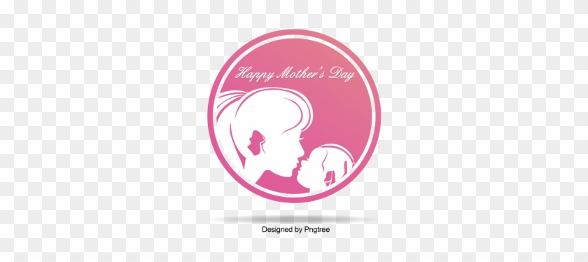 Happy Mother's Day Pink Background Label, Happy Mother's - Mother #489219