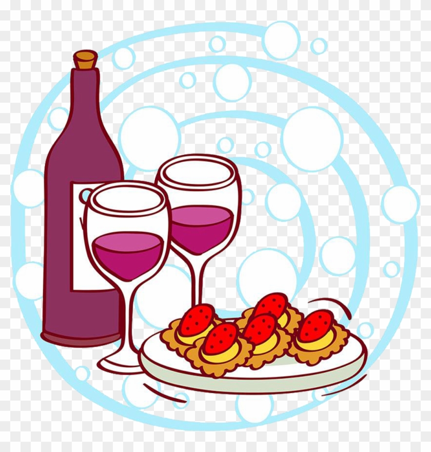 Cocktail Wine Glass Party Illustration - Cocktail Wine Glass Party Illustration #489284