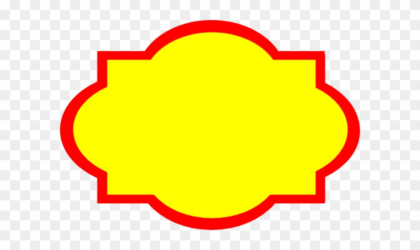 Small - Red And Yellow Label #489271
