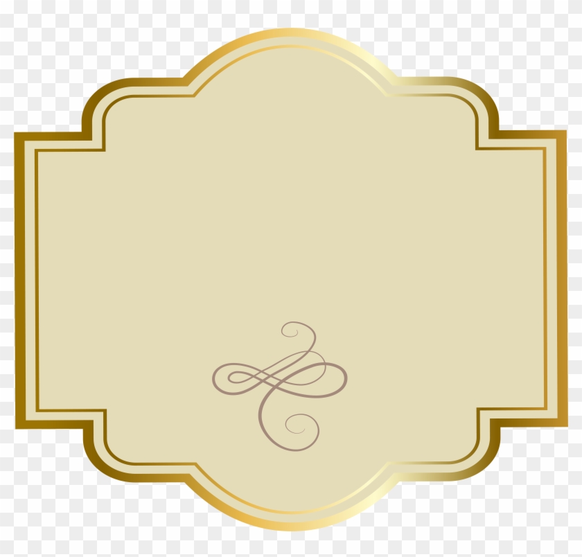 Luxury Label Png Clipart Image - Виньетки Клипарт #489282