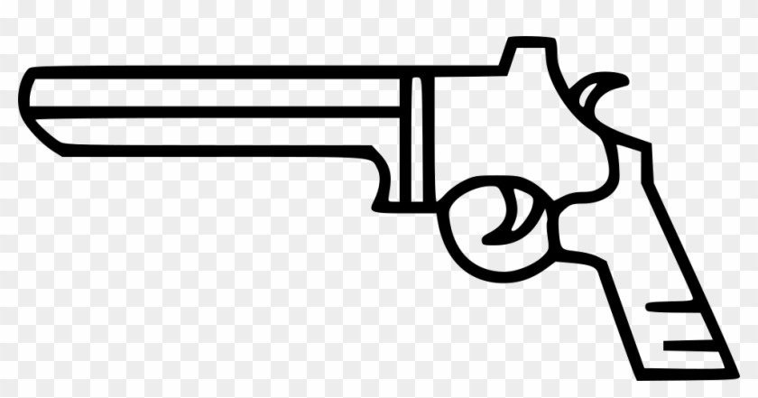 Bullet Gun Handgun Pistol Shot Suicide Target Comments - Gun Drawing With Bullet #489296