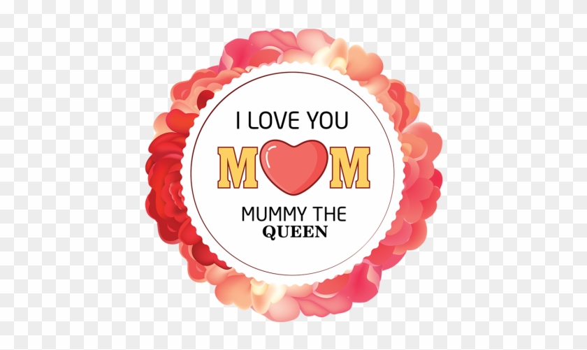 Mother Day Badge With Flower Circular Floral, Mother - Flower #489298