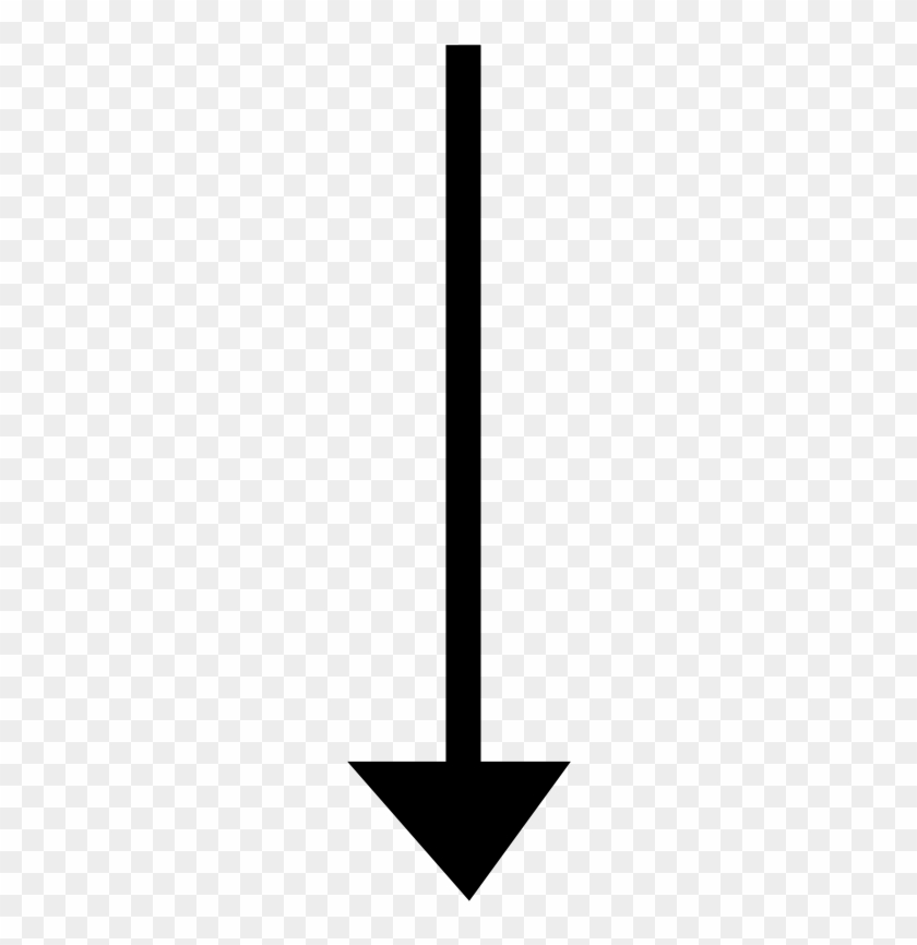 Simple Arrow Pointing Down #489317
