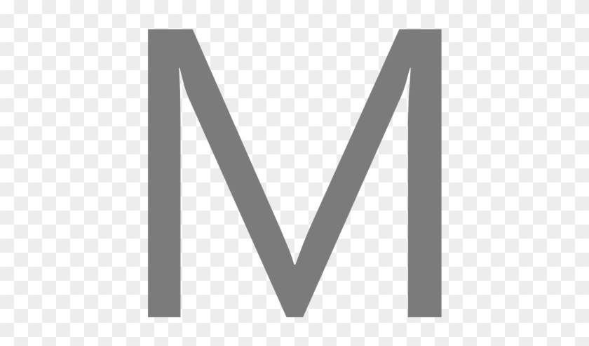 Download Png Image Report - Letter M In Black #489395