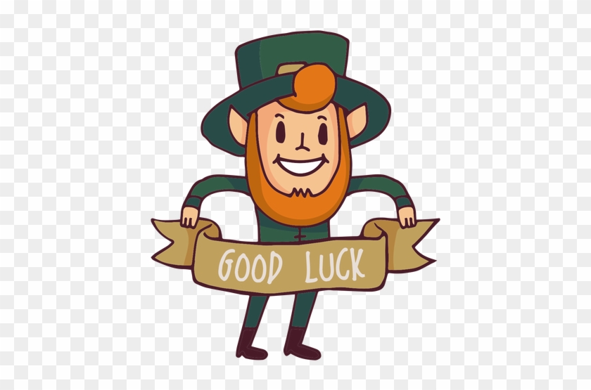 Leprechaun Good Luck Cartoon Transparent Png - Leprechaun Cartoon Flat #489464