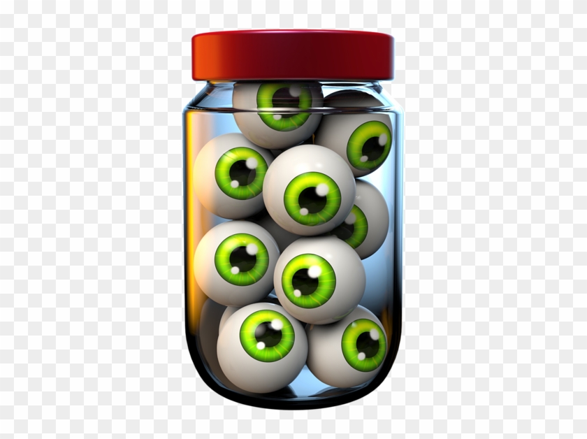 Halloween Jar Of Eyeballs Png Clipart Image - Clip Art #489575