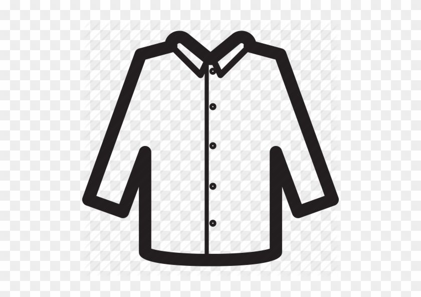 Shirt Clipart Button Up - Long Sleeve Shirt Icon #489668