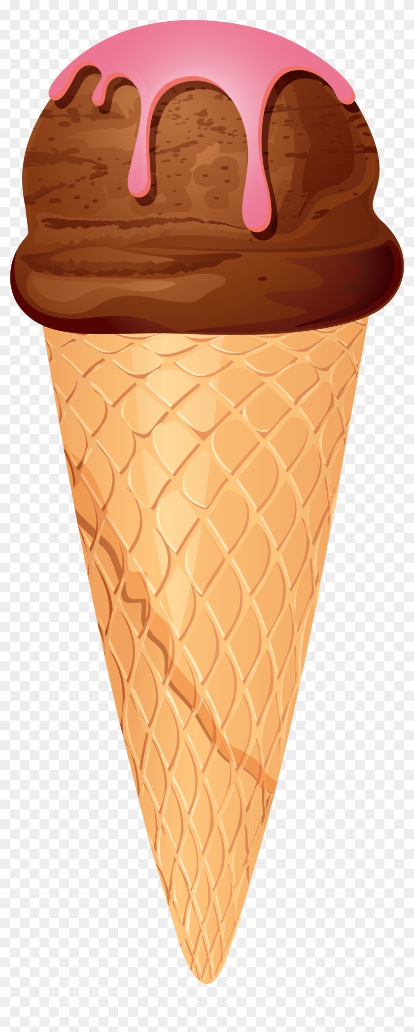 Chocolate Ice Cream Cone Png Clip Art - Cliparts Of Cone Ice Cream #489729