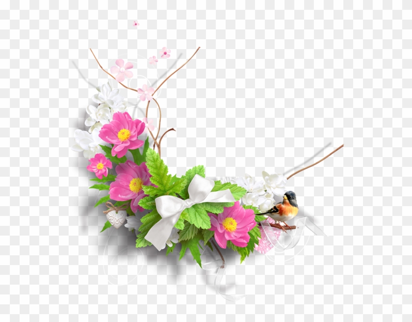 Spring Decoration Png Clipart Picture - Blumenkranz Mit Gräsern Transparent Png #489747