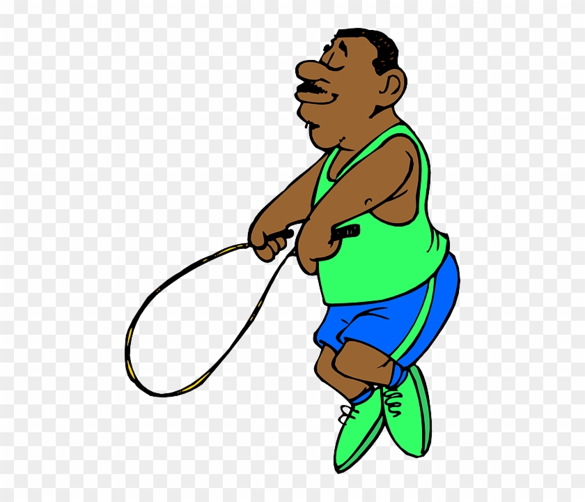 Sportive Skipping, Rope Skipping, Sports, Rope, Black, - Ropeskipping Cartoon #489768