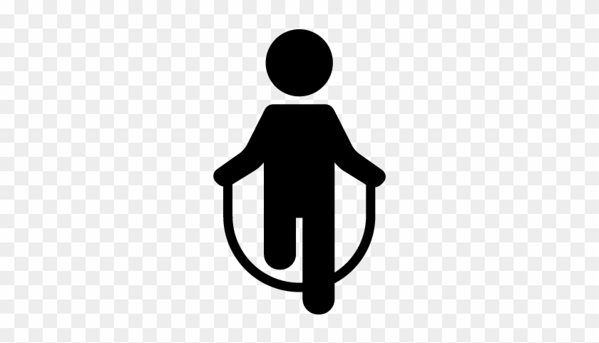 Man Jumping Rope Vector - Jumping Rope Icon #489772