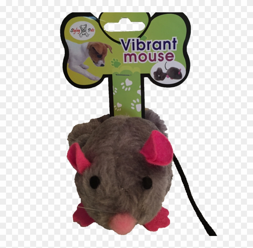 Cat Toy Grey Vibrating Mouse - Stuffed Toy #489858