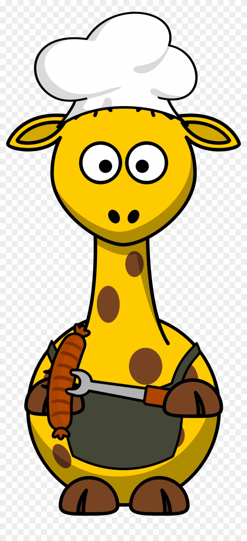Giraffe Barbecue - Cartoon Giraffe #489923