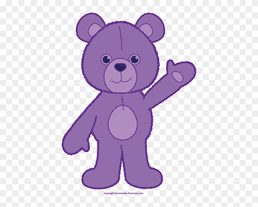 Click To Save Image - Purple Teddy Bear Clipart #490160
