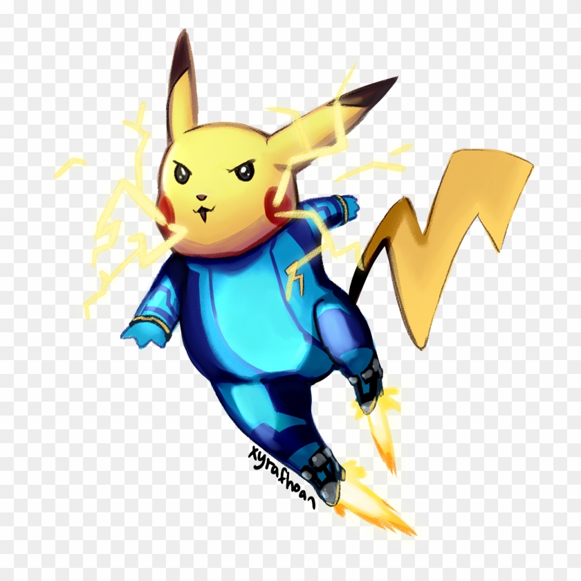 Pikachu Clipart Suit - Pikachu In Zero Suit Samus #490343