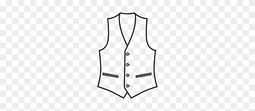 Product Includes Waistcoat - Vest Black And White Clipart #490356