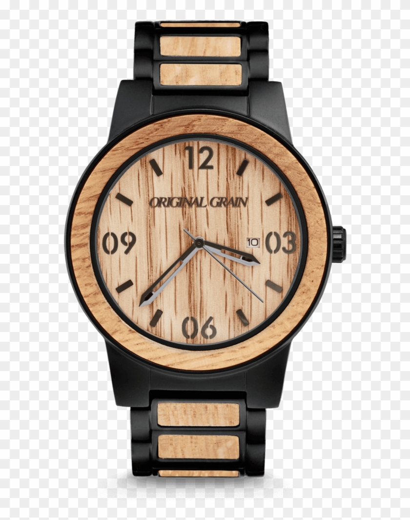 Whiskey Barrel Black 47mm By Original Grain - Jim Beam Original Grain Watch #490404