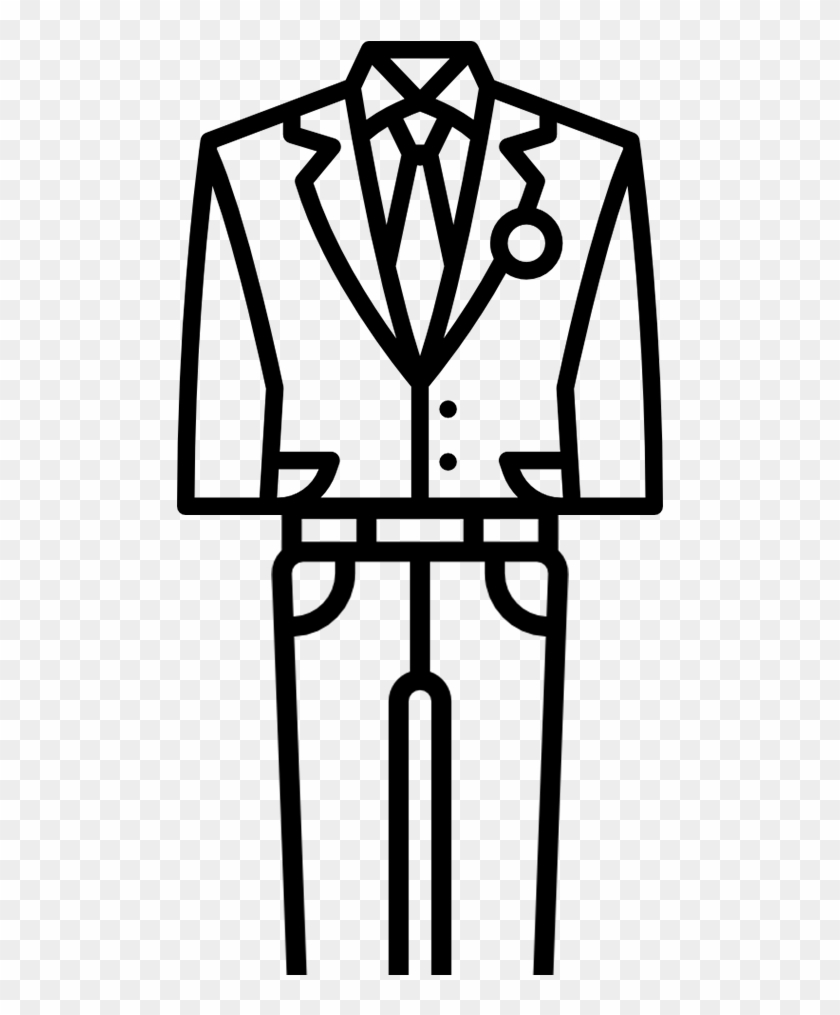 3 Piece Suit - Line Art #490462