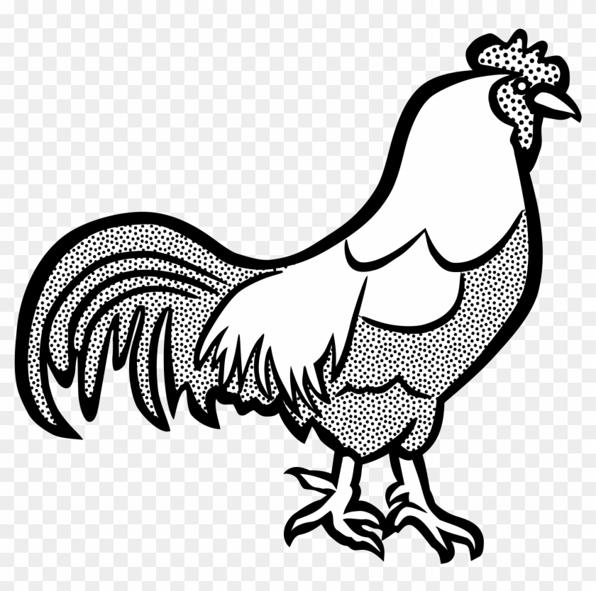 Big Image - Cock Clip Art Black And White #490609