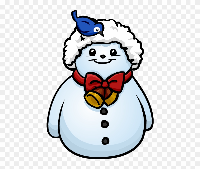 Santa Hat Snowman Furniture Icon Id 586 - Club Penguin Snowman #490630